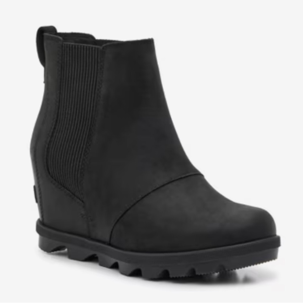 SOREL Joan Rhapsody Wedge Snow Chelsea Ankle Boot
